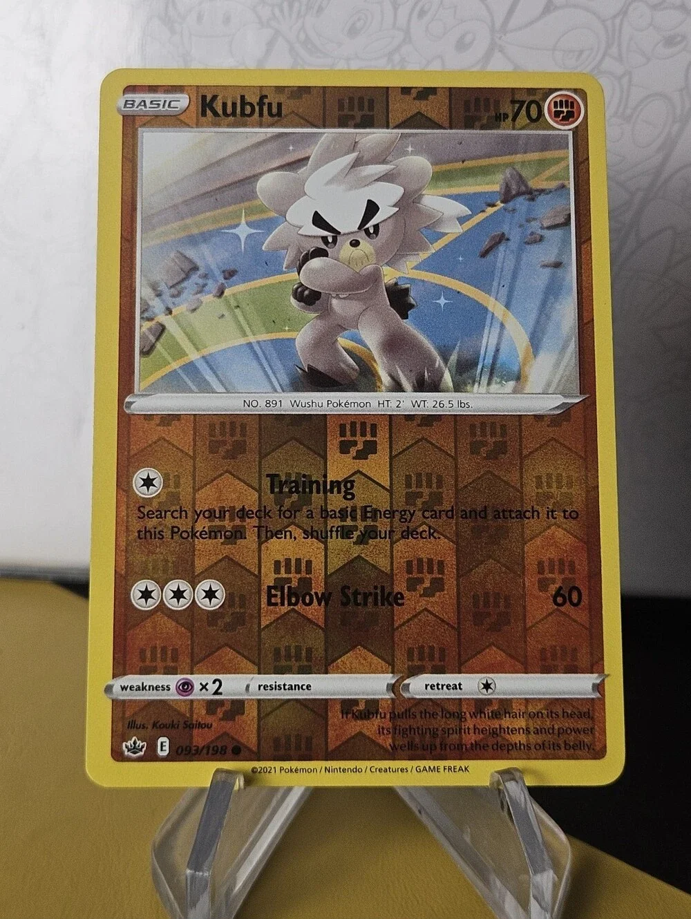 Kubfu 093/198 Pokemon TCG Reverse Holo Rare